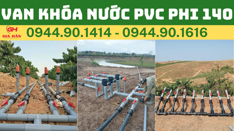 VAN KHÓA NƯỚC PVC PHI 140