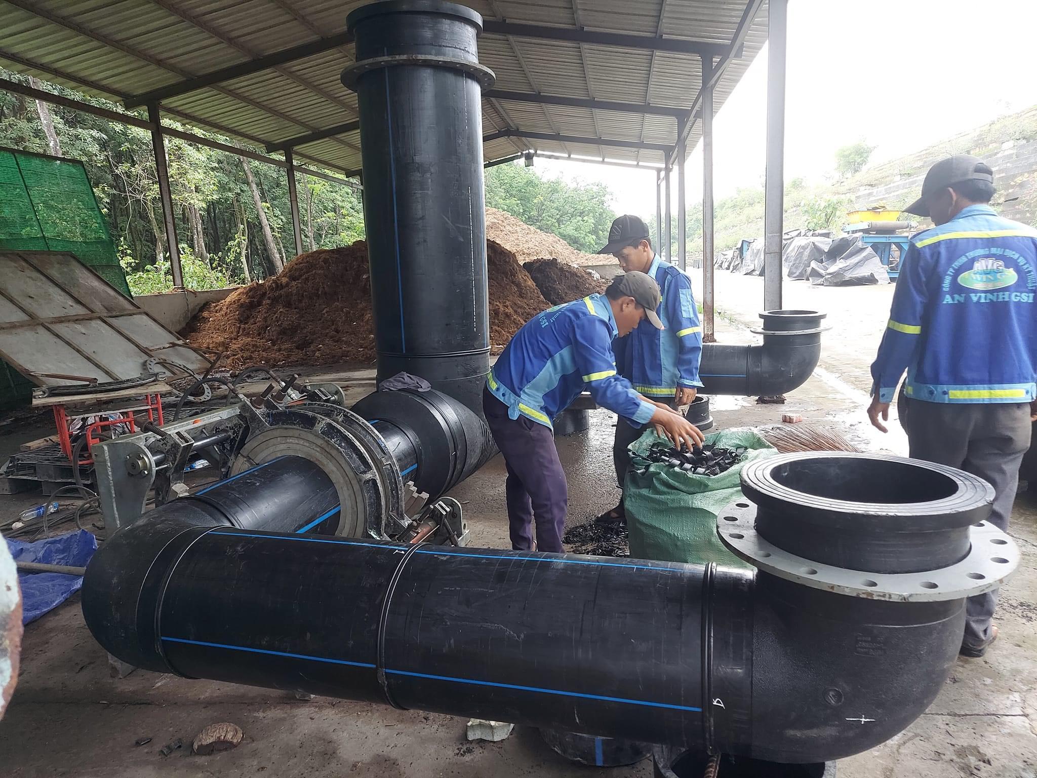 CO HDPE HÀN ĐỐI ĐẦU TIỀN PHONG _ NỐI GÓC 90 ĐỘ HDPE