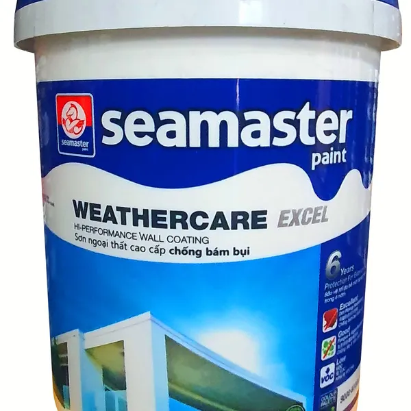 Sơn ngoại thất Seamaster Weather Care Excel Chống bám bụi 9000 (18L/T)