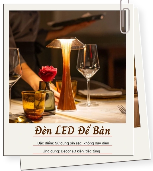 Đèn LED Để Bàn