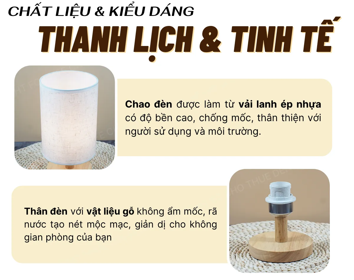 1. THÔNG SỐ KỸ THUẬT ĐÈN NGỦ ĐỂ BÀN MÃ G1