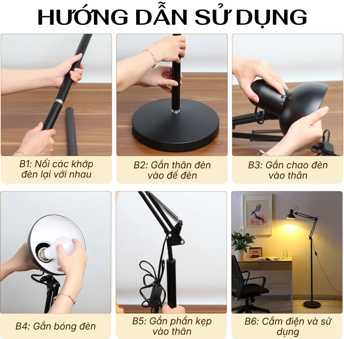 2. HƯỚNG DẪN SỬ DỤNG ĐÈN CÂY ĐỨNG KC1