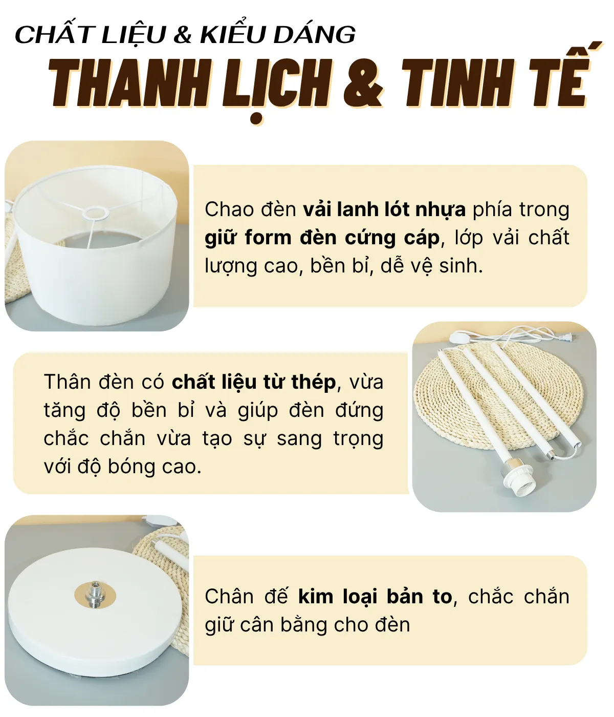 1. THÔNG SỐ KỸ THUẬT ĐÈN CÂY ĐỨNG KT4