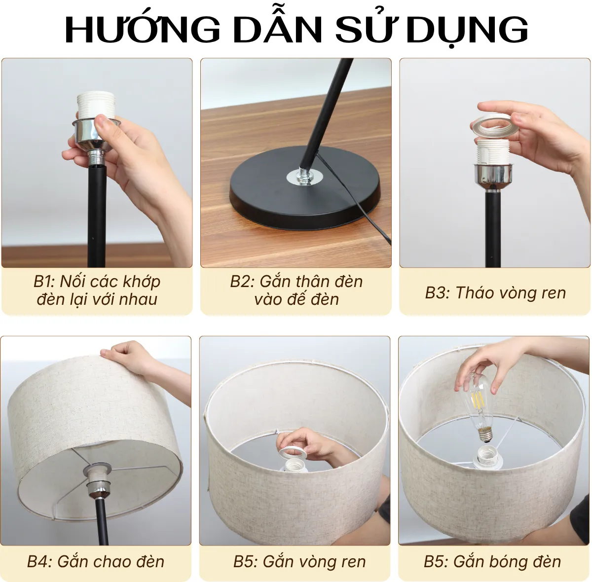 2. HƯỚNG DẪN SỬ DỤNG ĐÈN CÂY ĐỨNG KT4