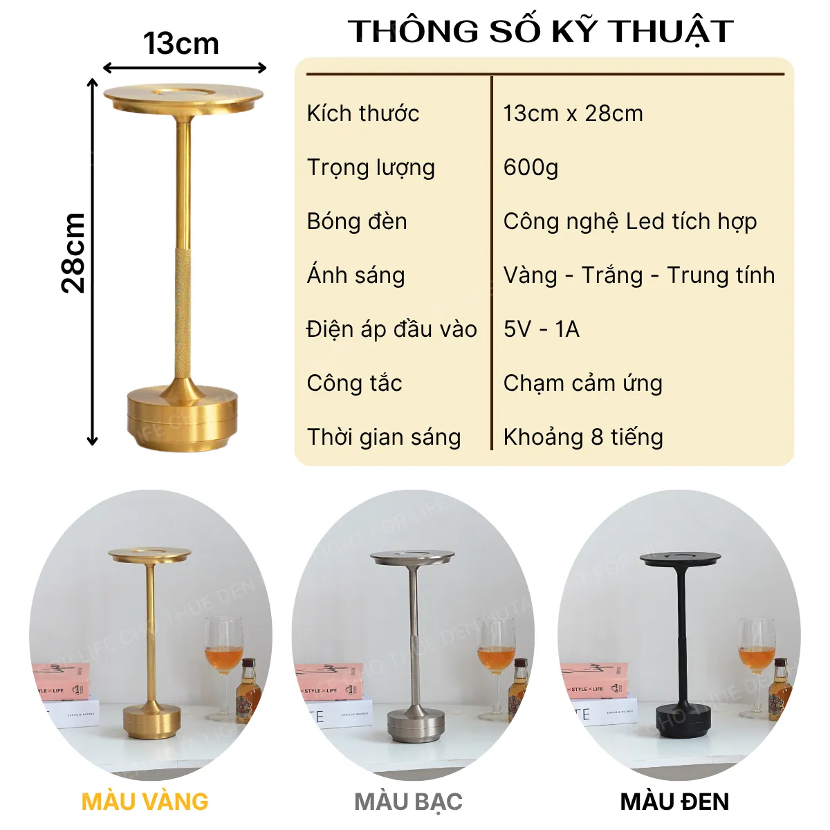 1. THÔNG SỐ KỸ THUẬT ĐÈN LED AL4