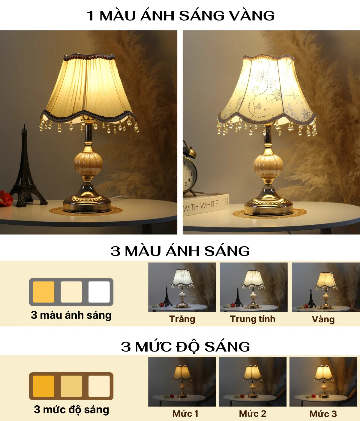 1. THÔNG SỐ KỸ THUẬT ĐÈN NGỦ ĐỂ BÀN MÃ CD1