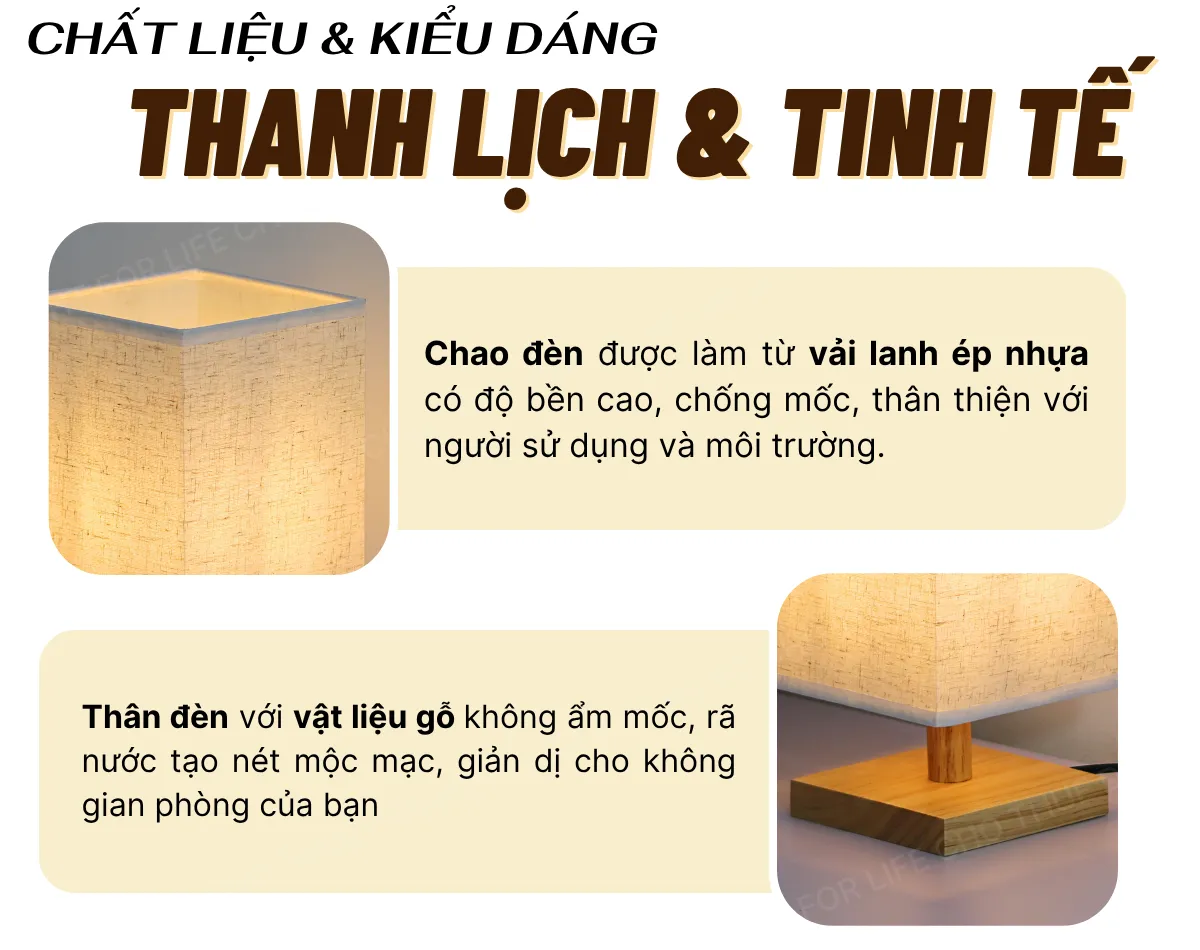 1. THÔNG SỐ KỸ THUẬT ĐÈN NGỦ ĐỂ BÀN MÃ G3