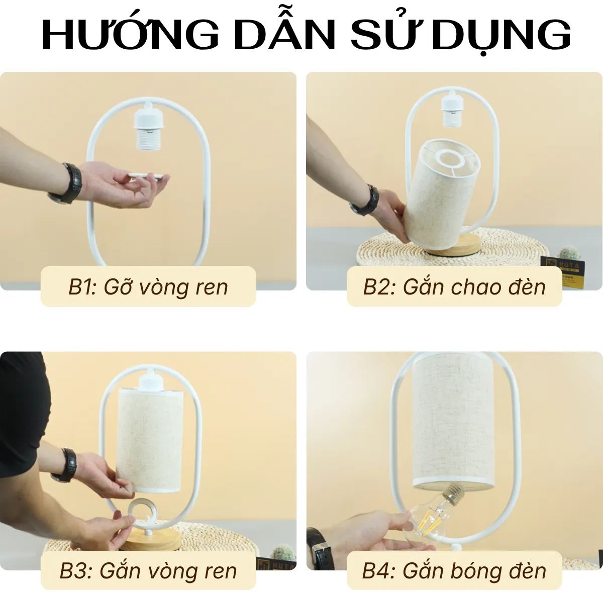 2. HƯỚNG DẪN SỬ DỤNG ĐÈN NGỦ ĐỂ BÀN MÃ G6