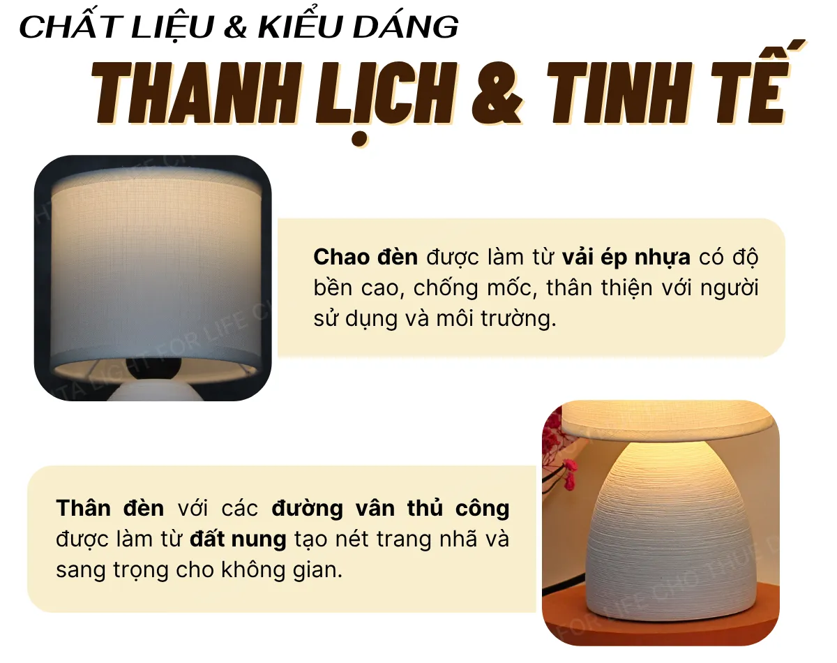 1. THÔNG SỐ KỸ THUẬT ĐÈN NGỦ ĐỂ BÀN MÃ S2