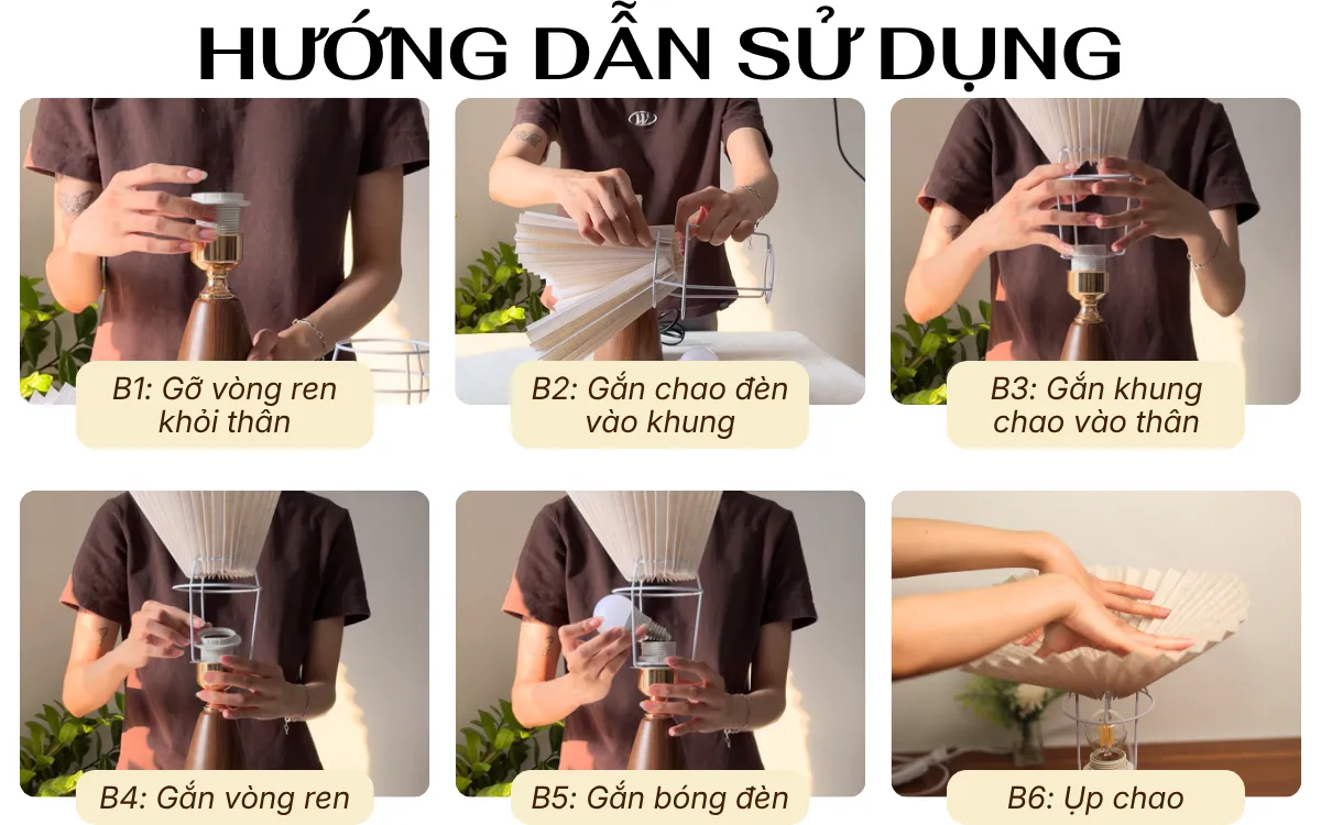 2. HƯỚNG DẪN SỬ DỤNG ĐÈN NGỦ ĐỂ BÀN MÃ T10