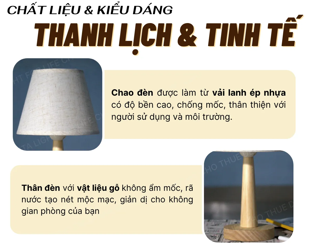 1. THÔNG SỐ KỸ THUẬT ĐÈN NGỦ ĐỂ BÀN MÃ G2