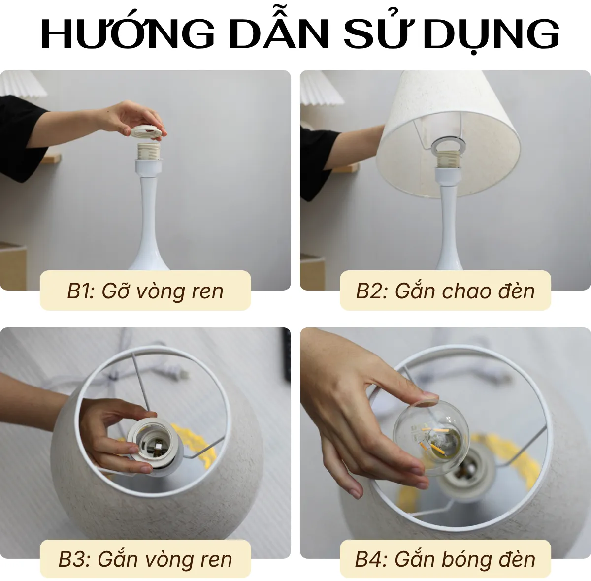 2. HƯỚNG DẪN SỬ DỤNG ĐÈN NGỦ ĐỂ BÀN MÃ T3
