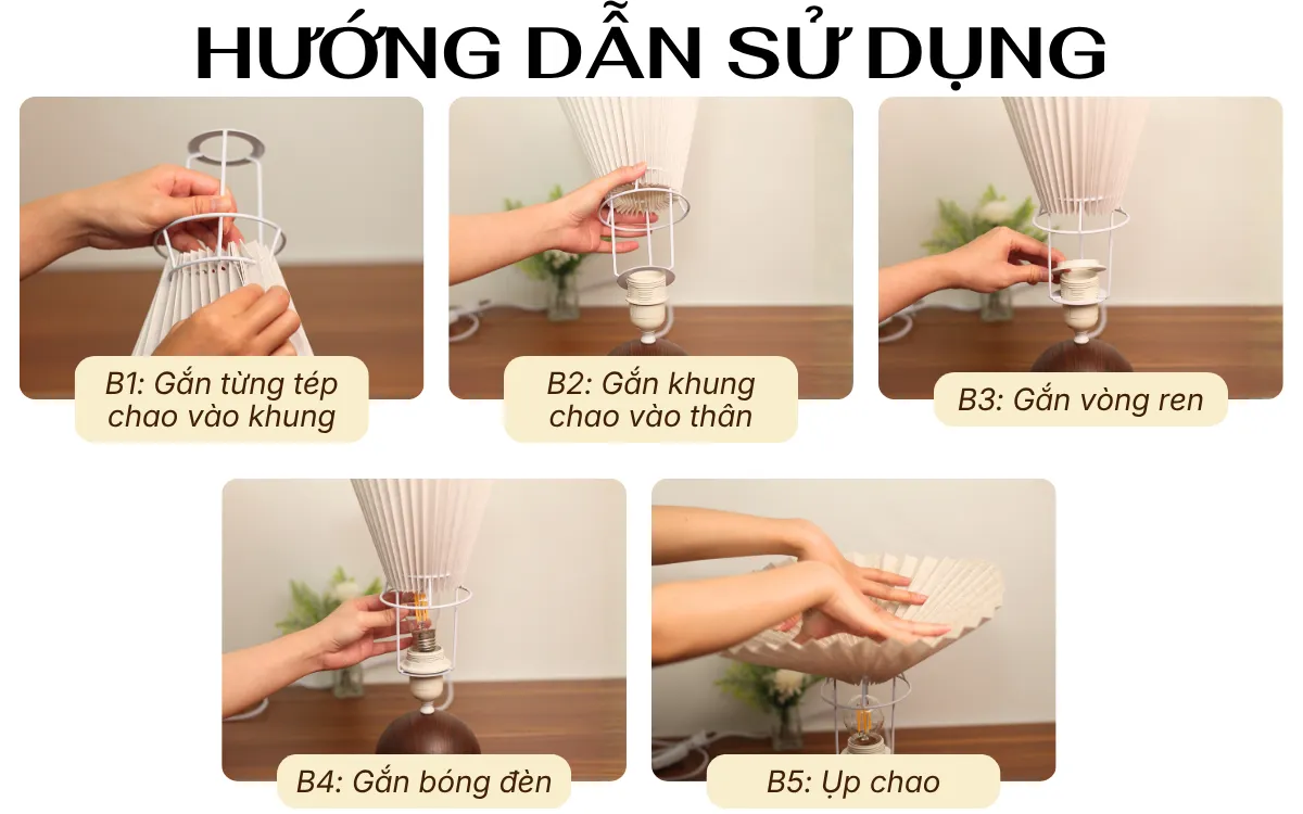 2. HƯỚNG DẪN SỬ DỤNG ĐÈN NGỦ ĐỂ BÀN MÃ T8