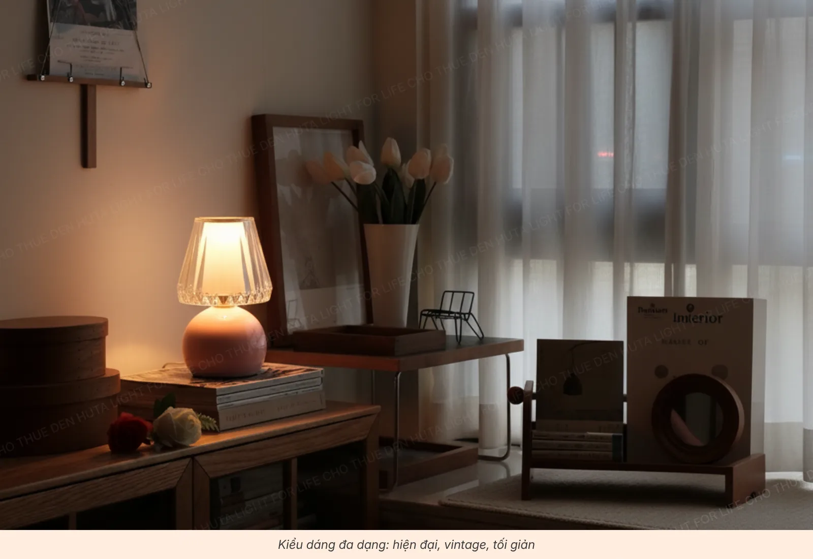 1.2 Đèn ngủ để bàn – ánh sáng ấm, tạo không gian
