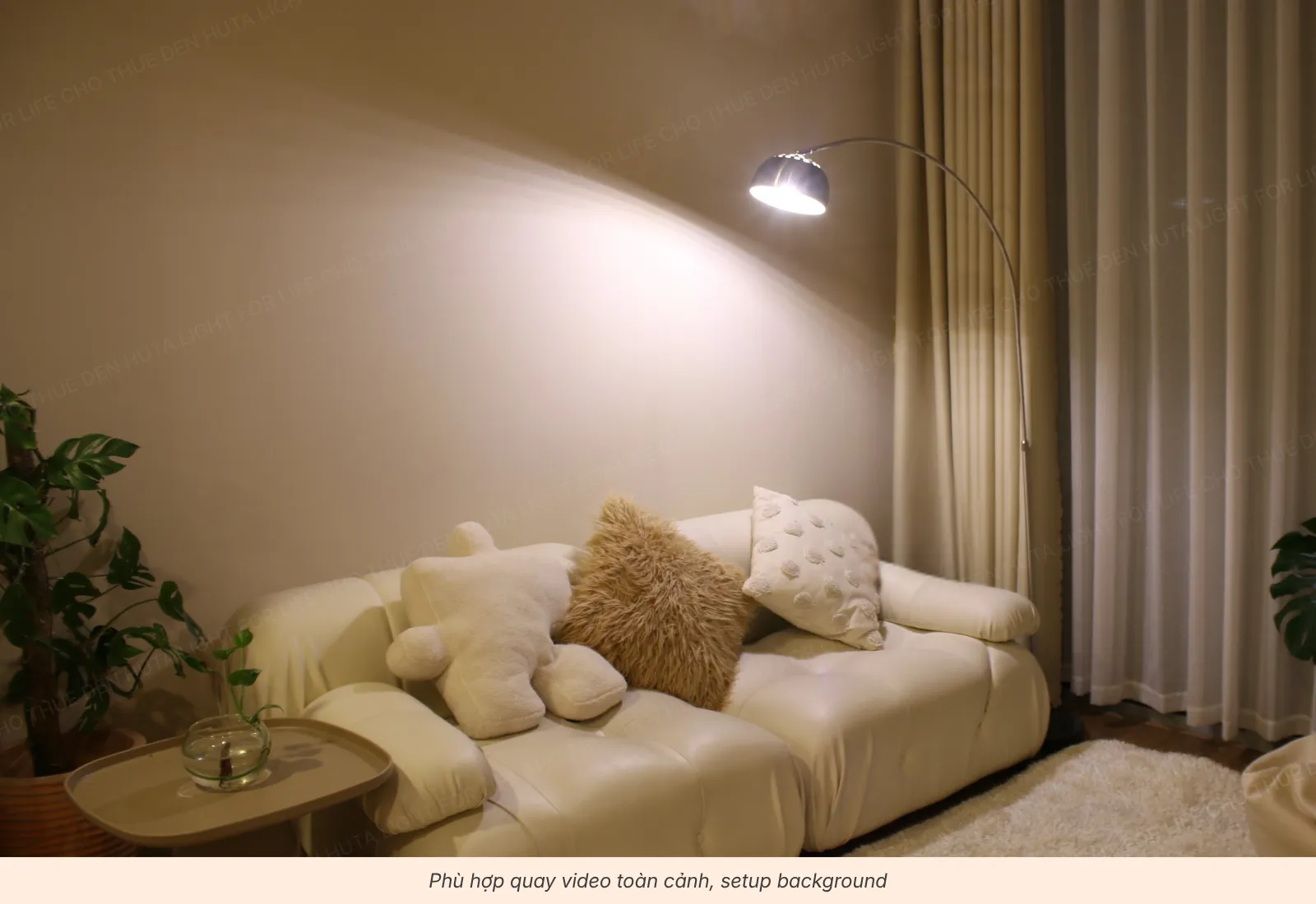 1.3 Đèn cây đứng - chiếu nền, tăng chiều sâu