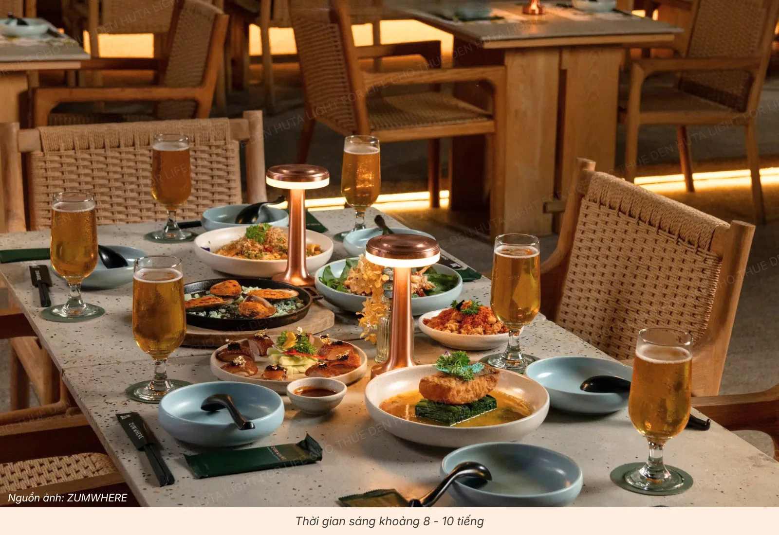 1.1 Đèn Bàn Pin Sạc – Gọn Nhẹ, Linh Hoạt