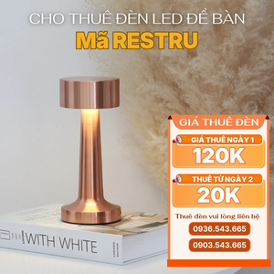 Cho Thuê Đèn Bàn Cảm Ứng Mã RESTRU | Điều Chỉnh Độ Sáng | Ba Màu Ánh Sáng