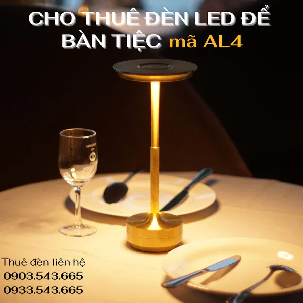 Cho Thuê Đèn Trang Trí Bàn Ăn Tiệc Mã AL4
