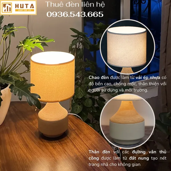 Cho Thuê Đèn Ngủ Thân Gốm Sứ Mã S14