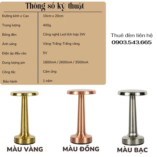 Cho Thuê Đèn Trang Trí Bàn Tiệc Sự Kiện Mã RESDIA2