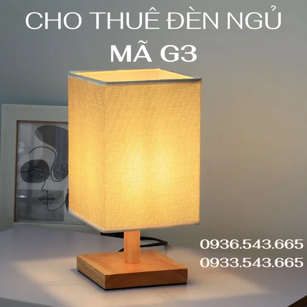 Cho Thuê Đèn Ngủ Thân Gỗ Mã G3