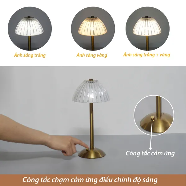 Cho Thuê Đèn Bàn Cảm Ứng Trang Trí Bàn Tiệc Mã RESDUNON