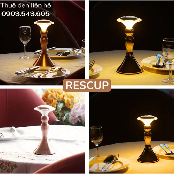 Cho Thuê Đèn Bàn Cảm Ứng Trang Trí Sự Kiện Mã RESCUP