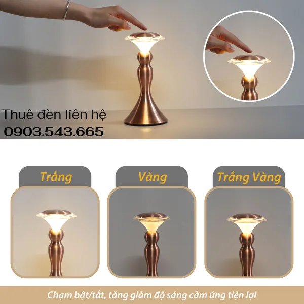 Cho Thuê Đèn Bàn Cảm Ứng Trang Trí Sự Kiện Mã RESCUP