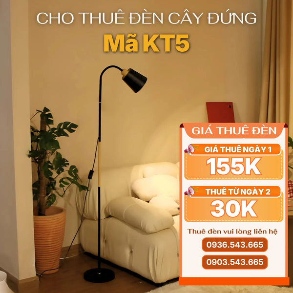 Cho Thuê Đèn Cây Đứng KT5 | Decor Không Gian | Điều Chỉnh Ánh Sáng