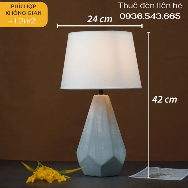 Cho Thuê Đèn Ngủ Thân Gốm Sứ Trang Trí Sự Kiện Mã S15