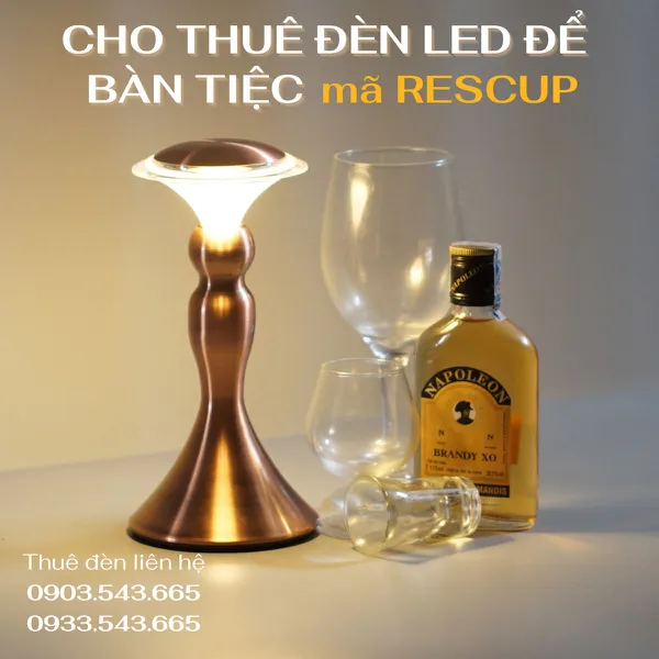 Cho Thuê Đèn Bàn Cảm Ứng Trang Trí Sự Kiện Mã RESCUP