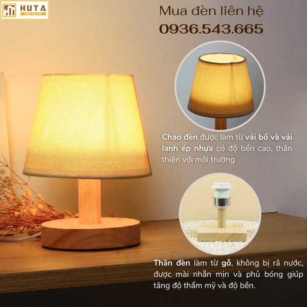 Cho Thuê Đèn Decor Thân Gỗ Mã G9