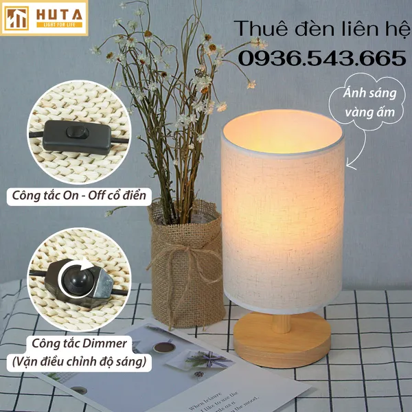 Cho Thuê Đèn Ngủ Decor Thân Gỗ Mã G1