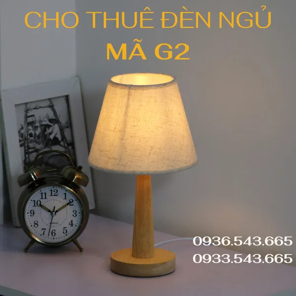 Cho Thuê Đèn Ngủ Thân Gỗ Mã G2