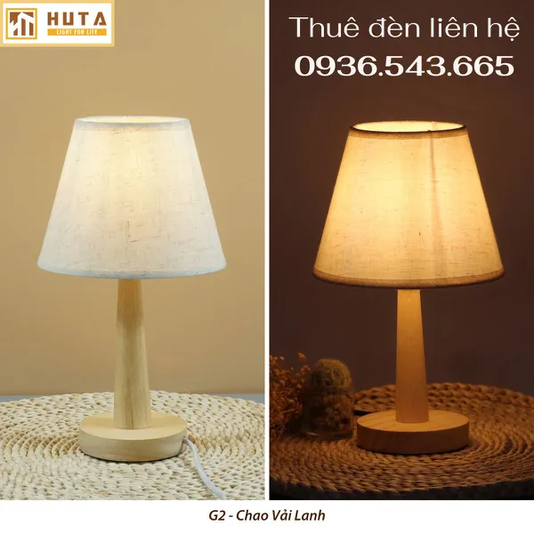Cho Thuê Đèn Ngủ Thân Gỗ Mã G2