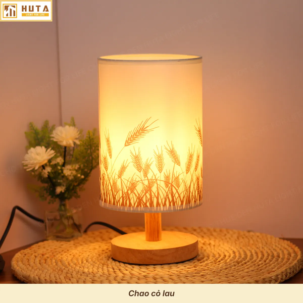Cho Thuê Đèn Ngủ Decor Thân Gỗ Mã G1 | Điều Chỉnh Ánh Sáng | Kiểu Dáng Vintage