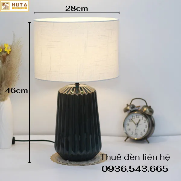 Cho Thuê Đèn Ngủ Thân Gốm Sứ Trang Trí Sự Kiện Mã S17