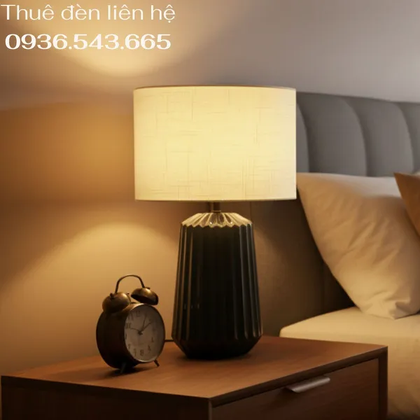 Cho Thuê Đèn Ngủ Thân Gốm Sứ Trang Trí Sự Kiện Mã S17