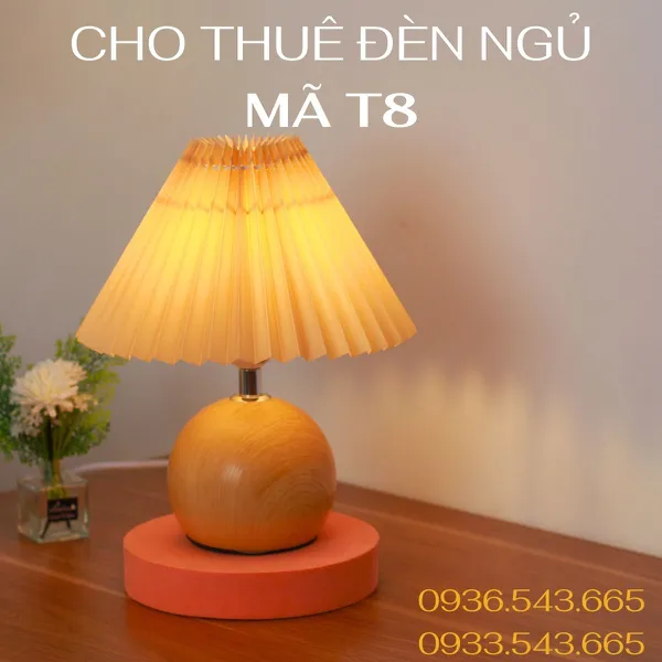 Cho Thuê Đèn Ngủ Thân Kim Loại Mã T8