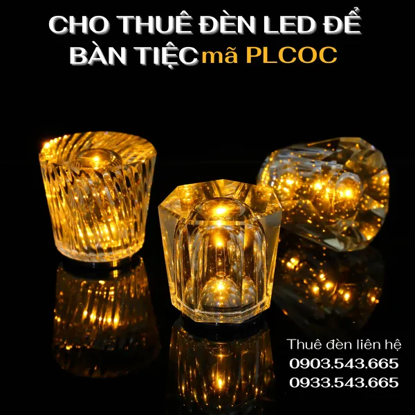 Cho Thuê Đèn Bàn Trang Trí Tiệc Mã PLCOC