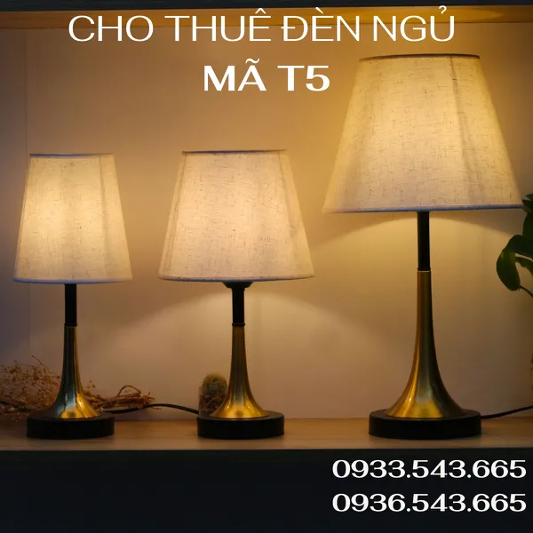Cho Thuê Đèn Ngủ Thân Kim Loại Mã T5