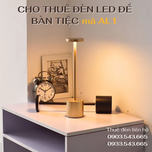 Cho Thuê Đèn Bàn Cảm Ứng Trang Trí Bàn Tiệc Mã AL1
