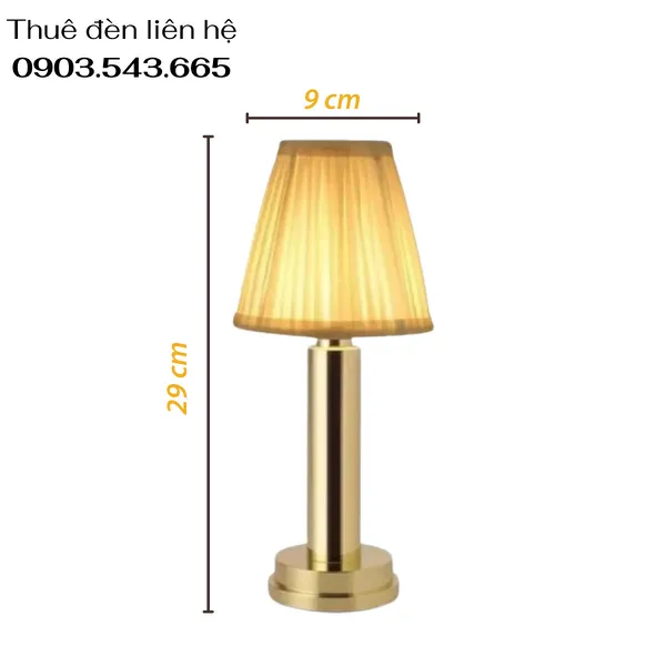 Cho Thuê Đèn Trang Trí Bàn Tiệc Mã RESBED1