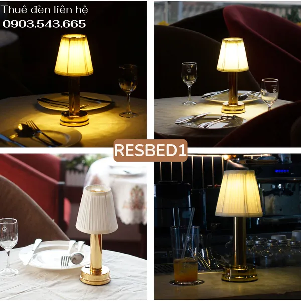Cho Thuê Đèn Trang Trí Bàn Tiệc Mã RESBED1