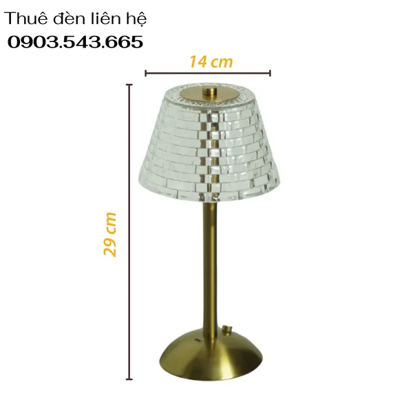 Cho Thuê Đèn Trang Trí Bàn Tiệc Mã RESBED3