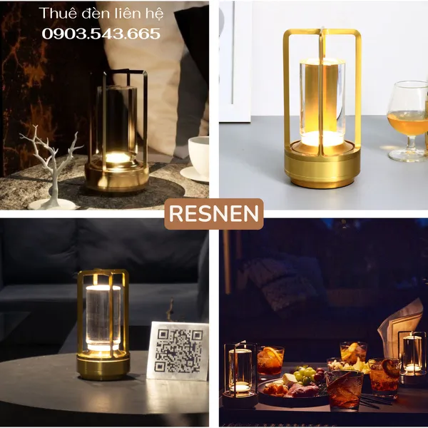 Cho Thuê Đèn Bàn Cảm Ứng Trang Trí Bàn Tiệc Mã RESNEN