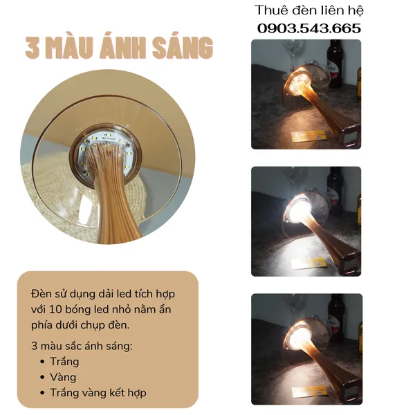 Cho Thuê Đèn Led Để Bàn Mã ET1