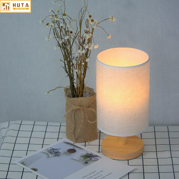 Cho Thuê Đèn Ngủ Decor Thân Gỗ Mã G1 | Điều Chỉnh Ánh Sáng | Kiểu Dáng Vintage