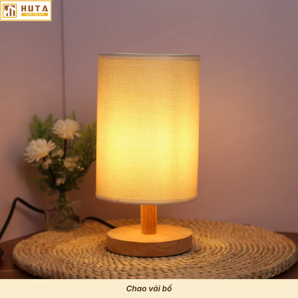 Cho Thuê Đèn Ngủ Decor Thân Gỗ Mã G1 | Điều Chỉnh Ánh Sáng | Kiểu Dáng Vintage