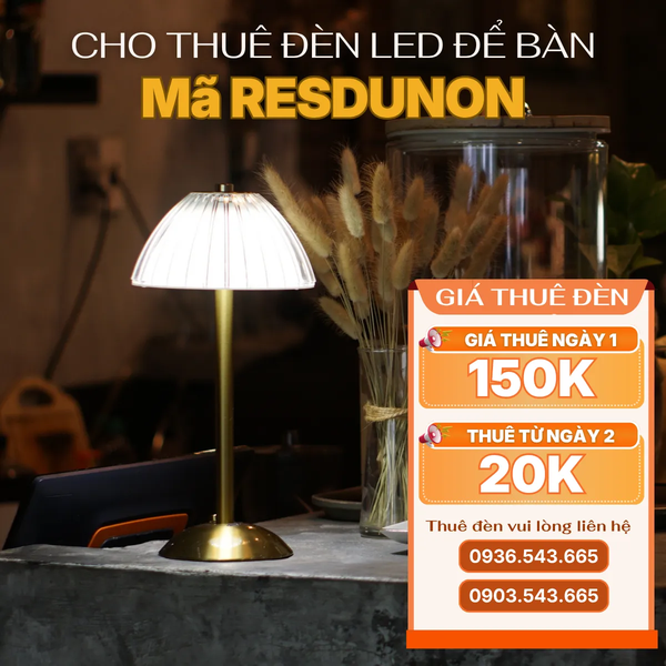 Cho Thuê Đèn Bàn Cảm Ứng Mã RESDUNON | Decor Sự Kiện | Điều Chỉnh Ánh Sáng